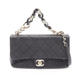 Chanel Large Flap Handbag, Matelassé 2-Way Shoulder Bag/Handbag, Leather, Wom...